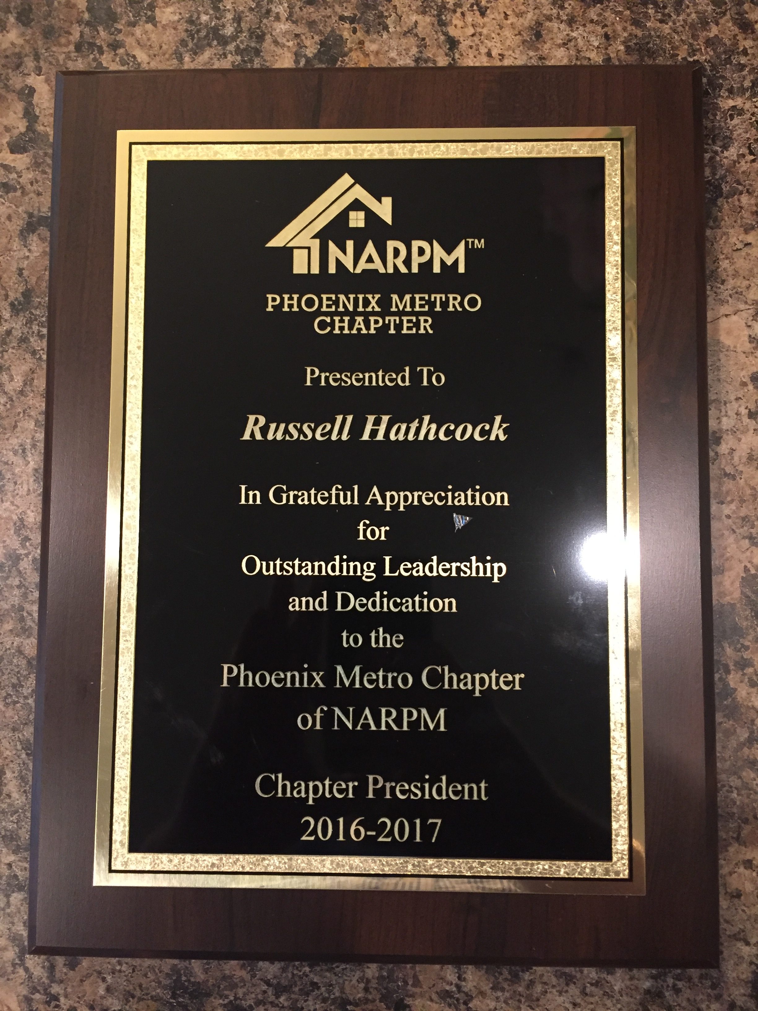 NARPM Leadership Recognition